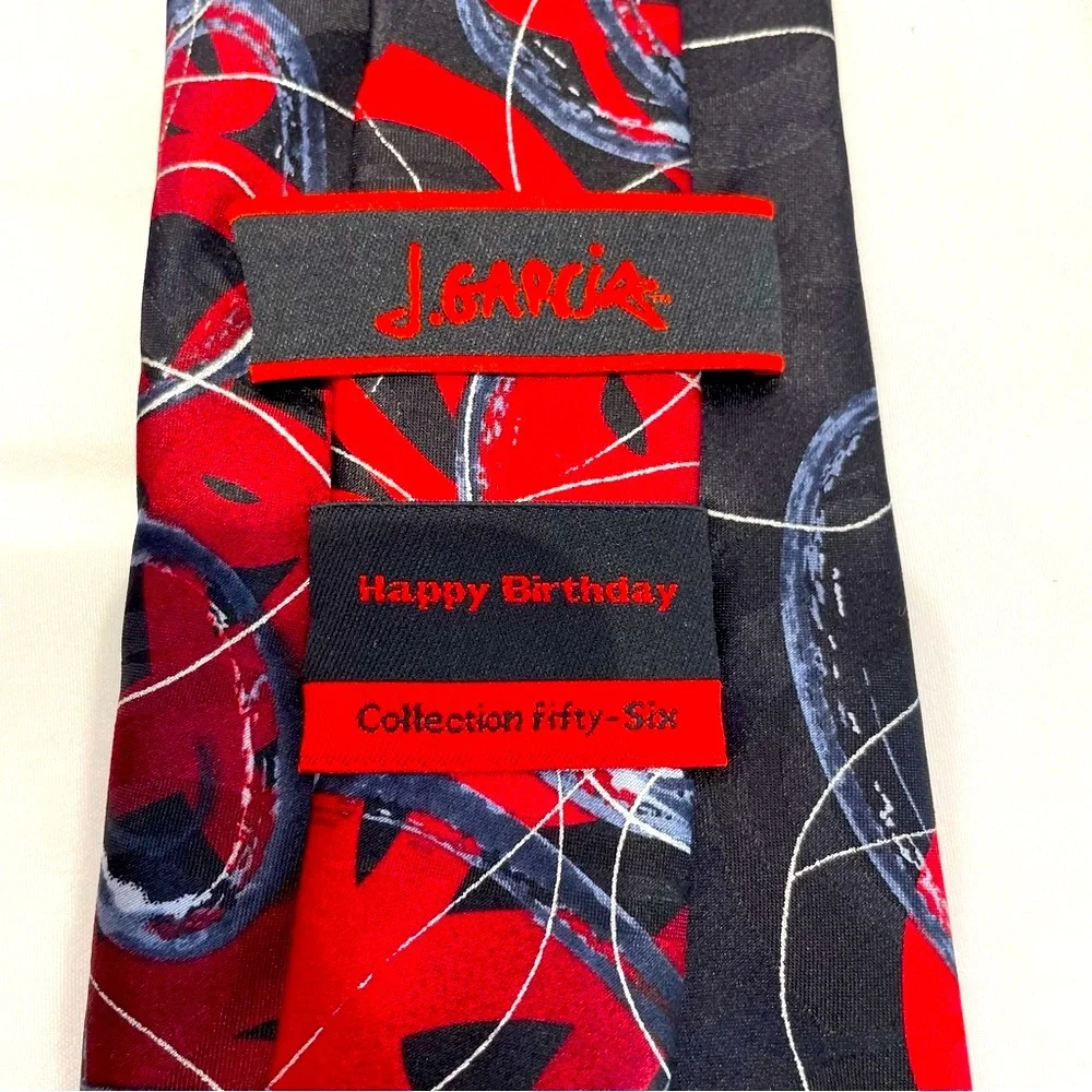 J. Garcia “Happy Birthday” Silk Tie Collection Fifty-Six‎ Retro Unique Colorful